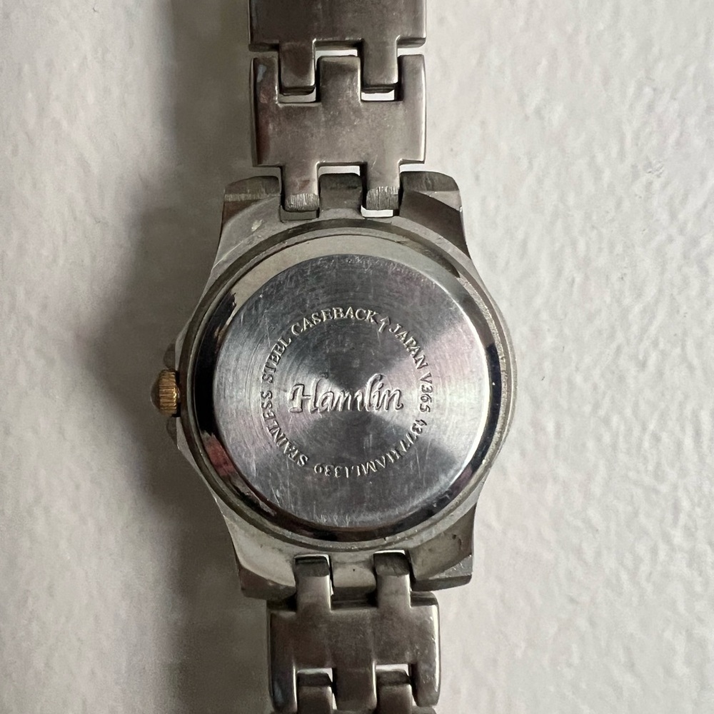 Hamlin Black Gold and Silver Watch - Picture 2 of 6